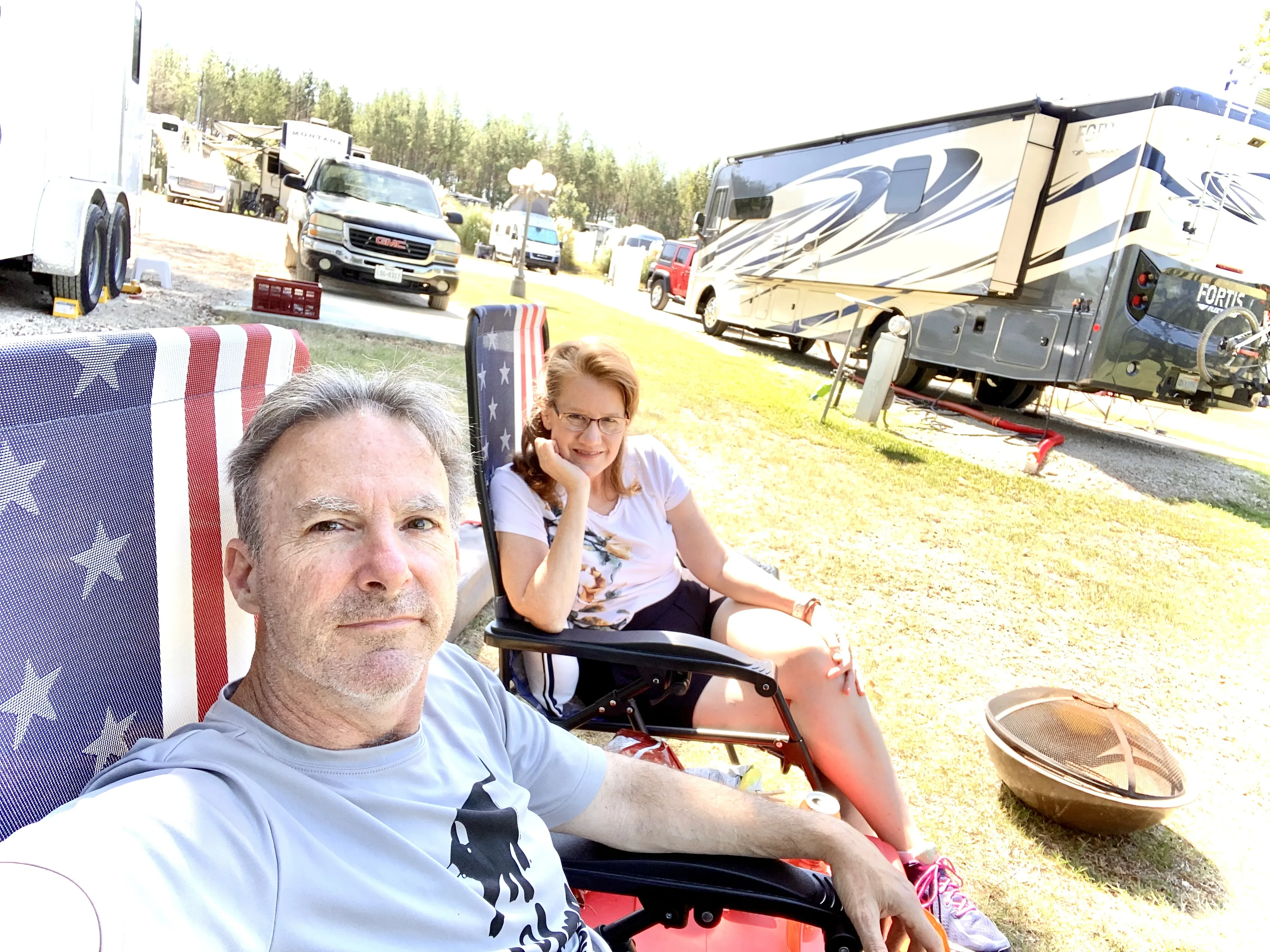 2 RV Inspector taking a break