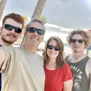 Family Photo from Beach