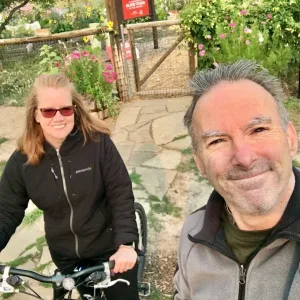 Couple having fun outdoors